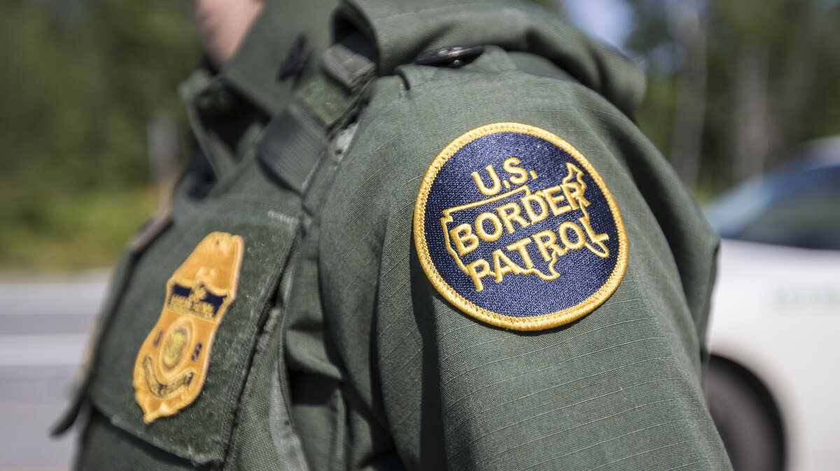 Us border patrol agent patch shield
