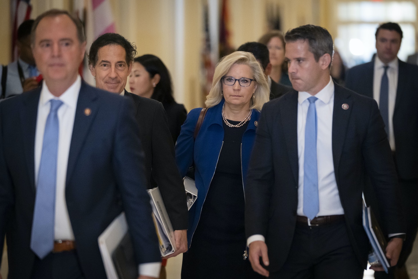 Rep. adam schiff d ca rep. jamie raskin d md rep. liz cheney r wy and rep. adam kinzinger r il