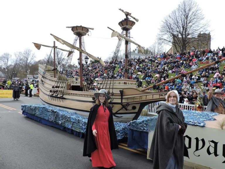 The pilgrims film float