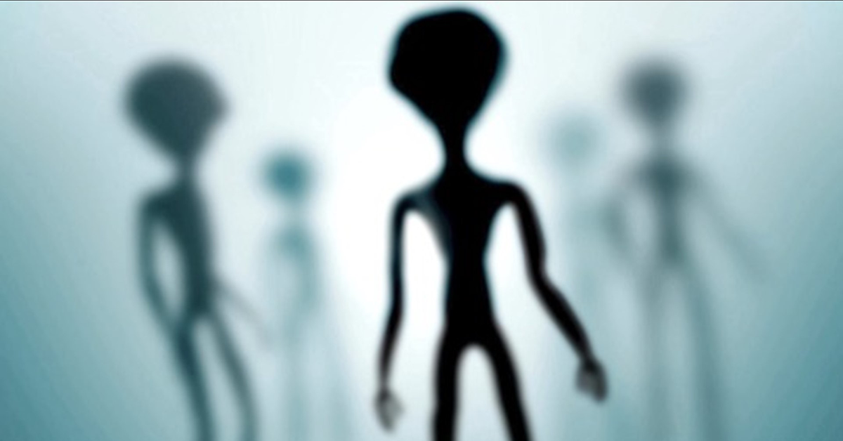 Blurred space aliens