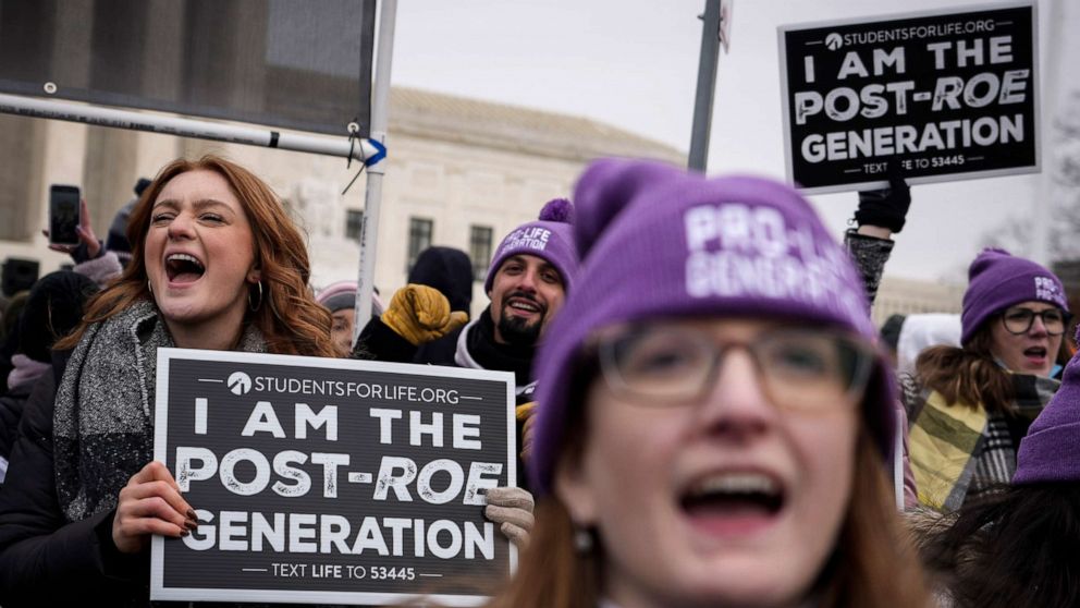 Pro life protesters post roe generation