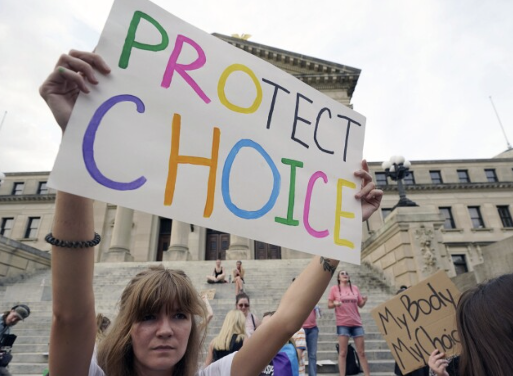 Pro abortion protester at scotus