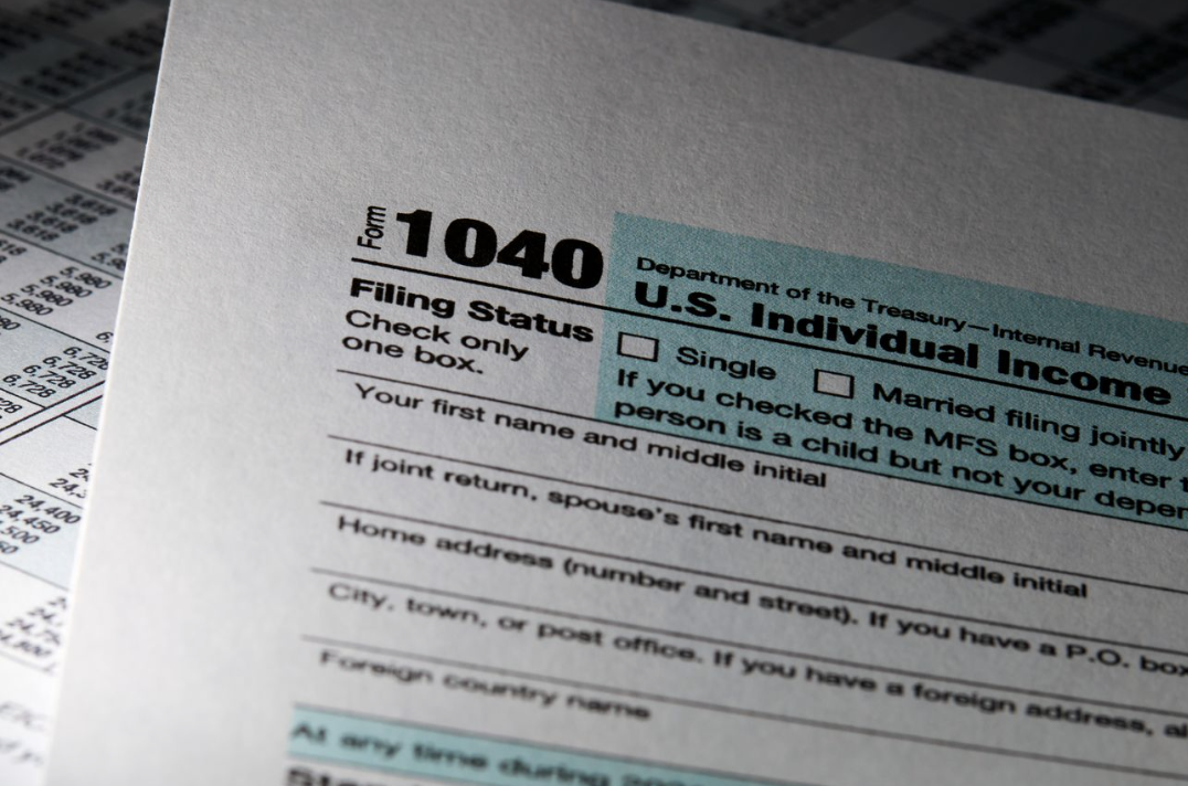 Tax form 1040