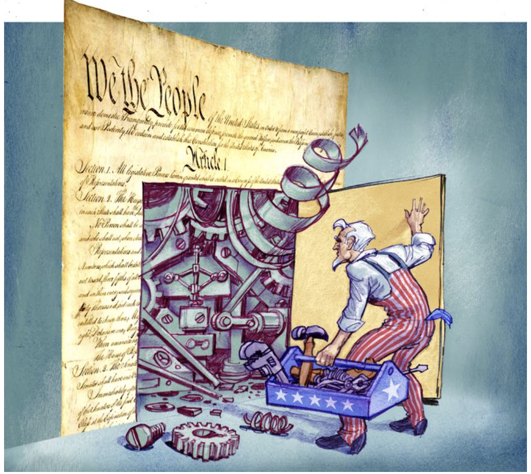 Graphic fixing the constitution