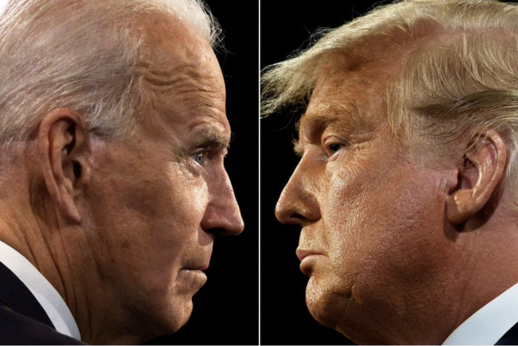 Biden trump face off