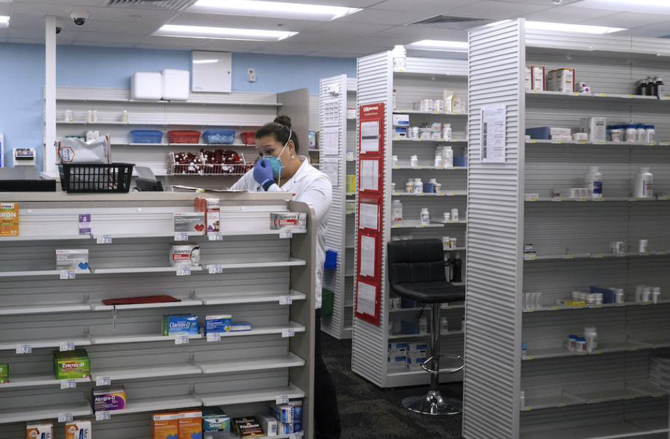Pharmacist in pharmacy