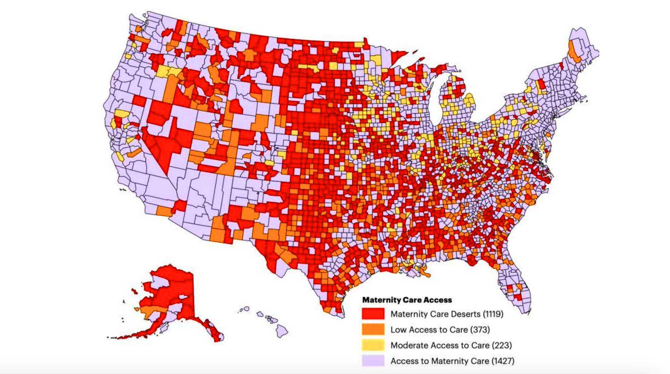 Maternity deserts 2020