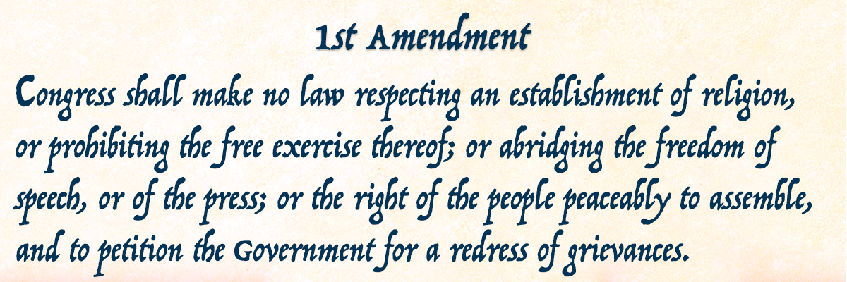 1st amendment first