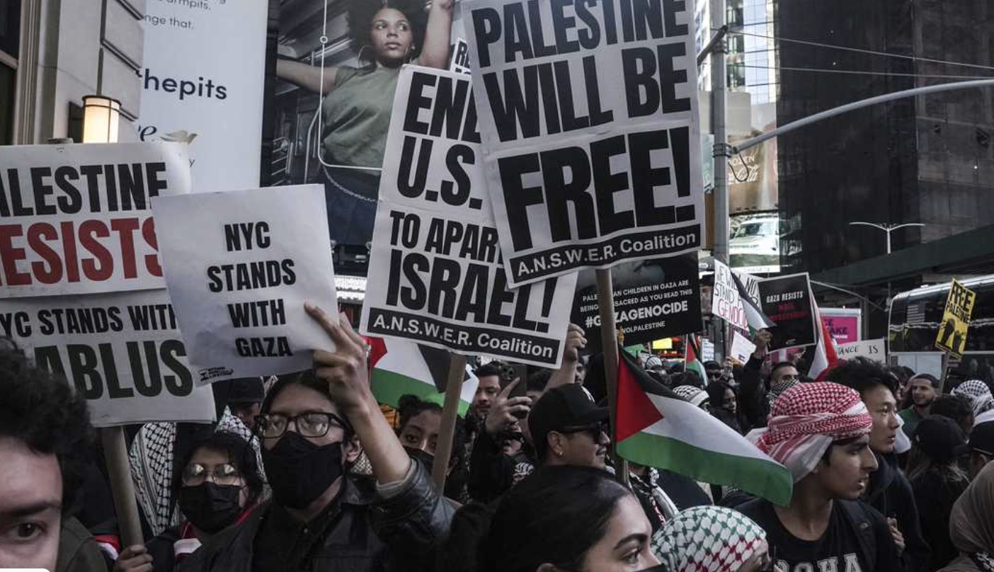 Pro hamas protesters in nyc