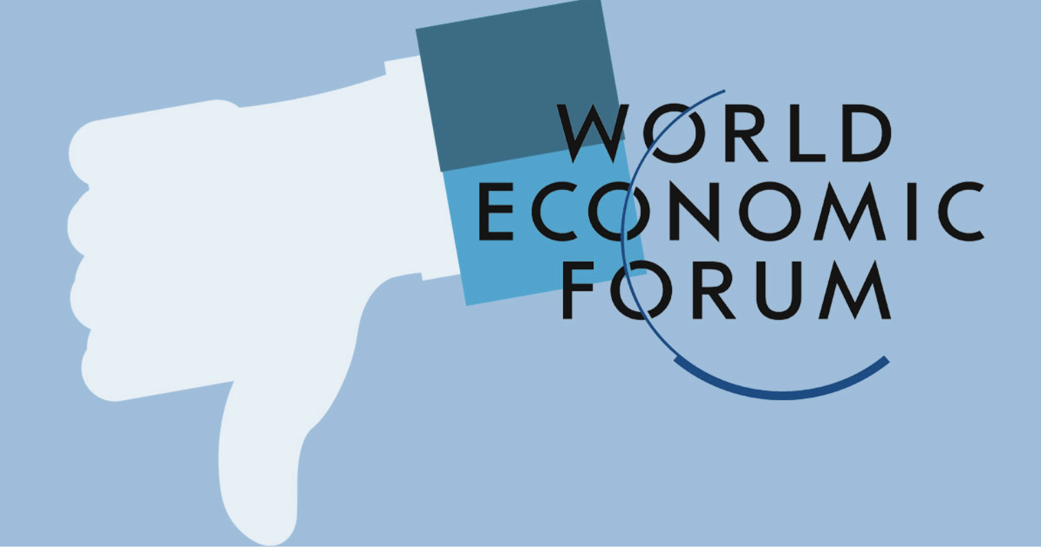 World economic forum thumbs down