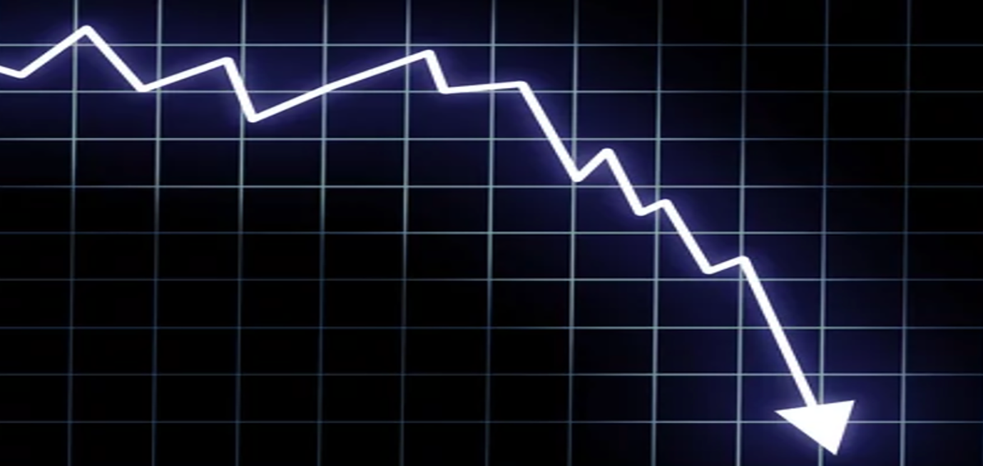 Downward trending graph