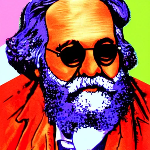 Karl marx with glasses