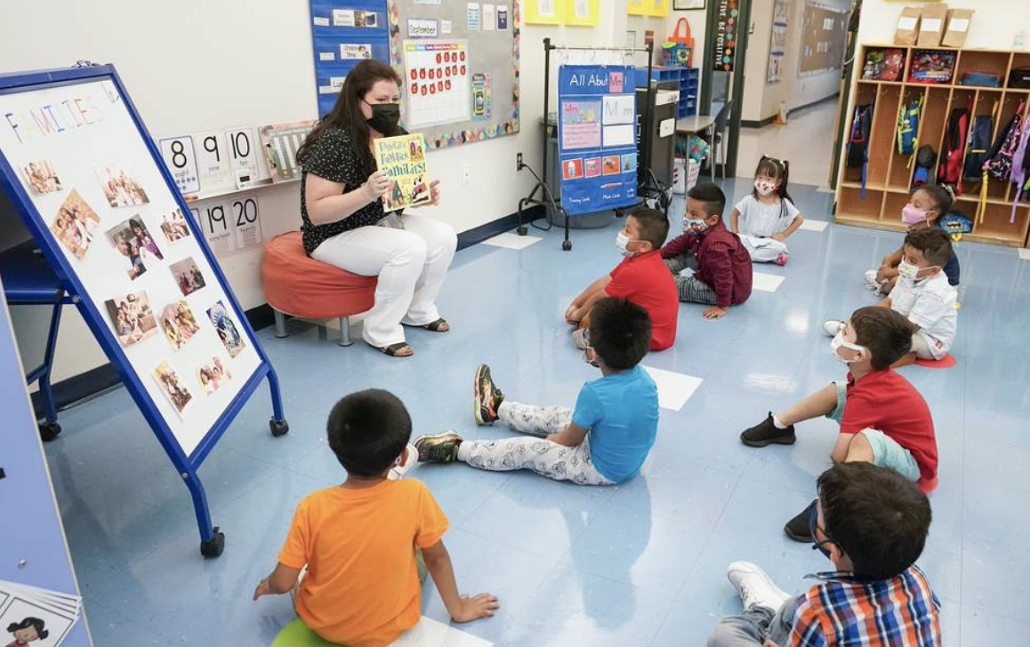 Kindergarten classroom teacher indoctrinate