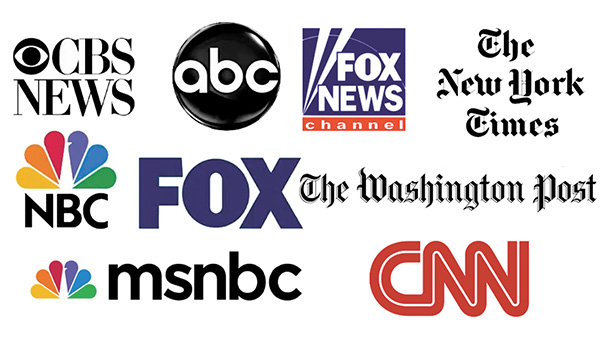 Mainstream media logos