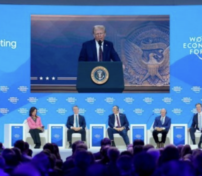 Trump speaks to davos