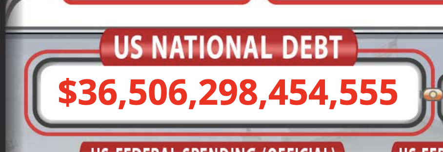 Us debt clock feb 21 2025