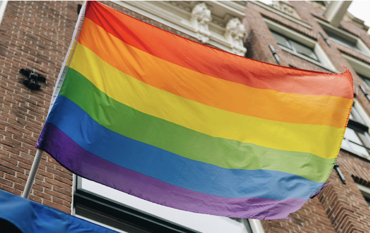 Gay pride rainbow flag