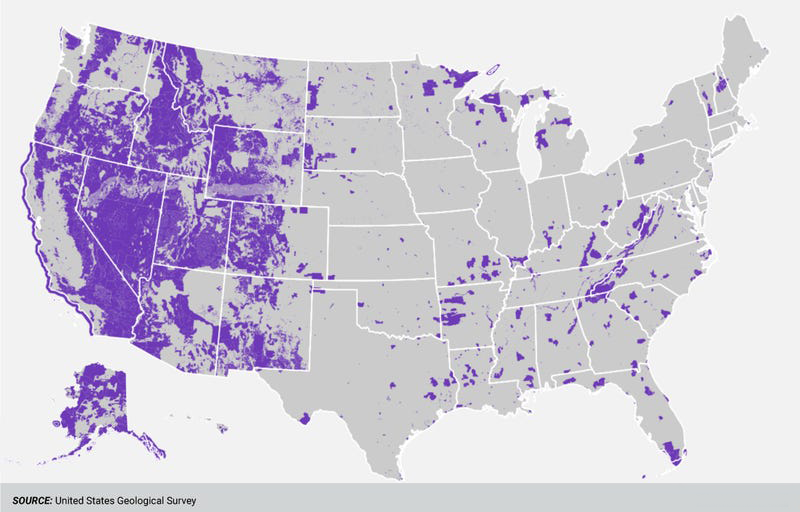 Federally owned land