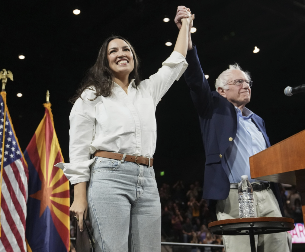 Rep aoc sen b sanders at arizona state u