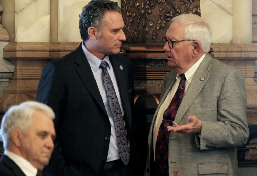 Kansas senate president r andover vice president richard wilborn