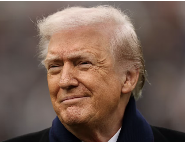 Trump smiling nicely