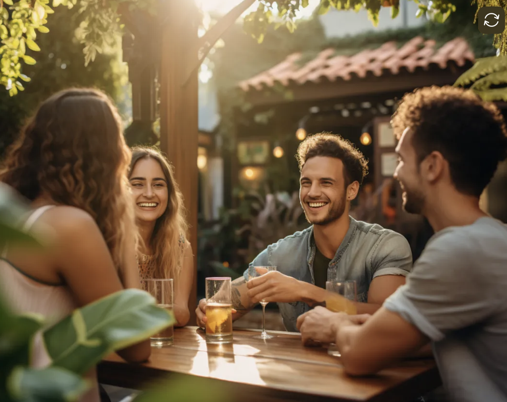 Friends get together