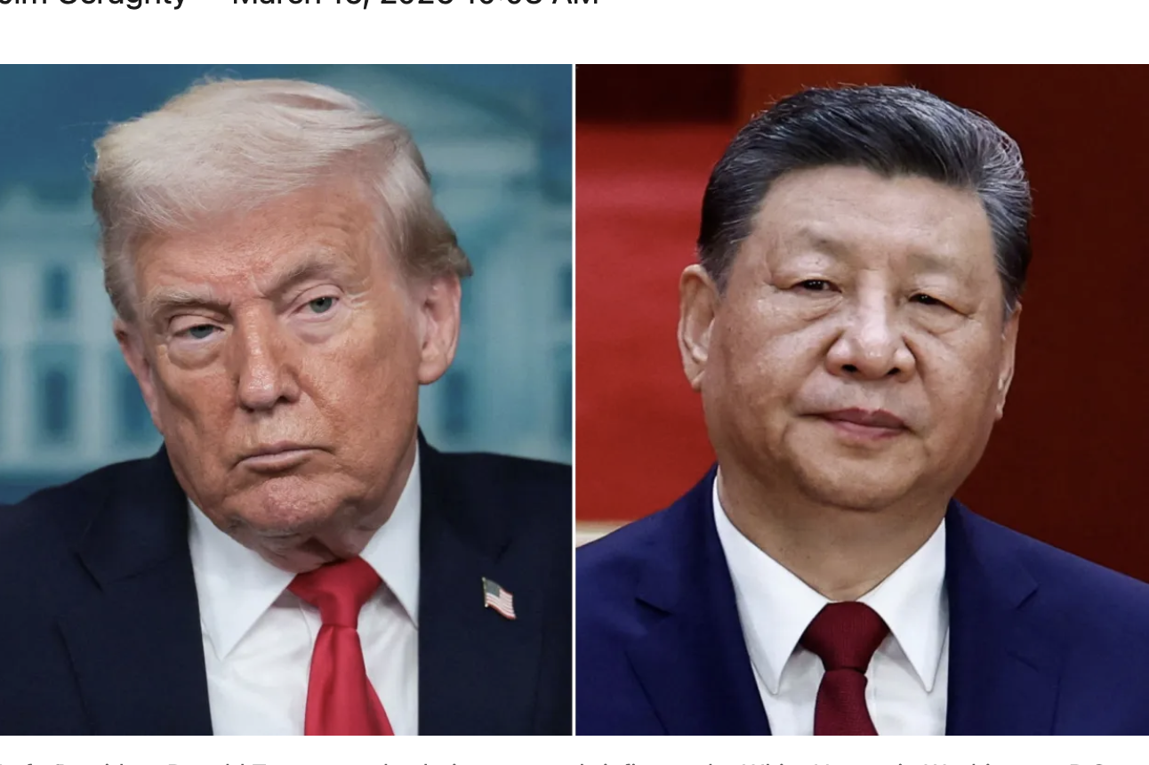 President trump xi jinping side by