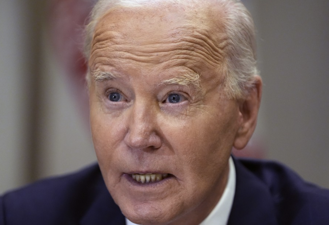 Biden eye brows raised