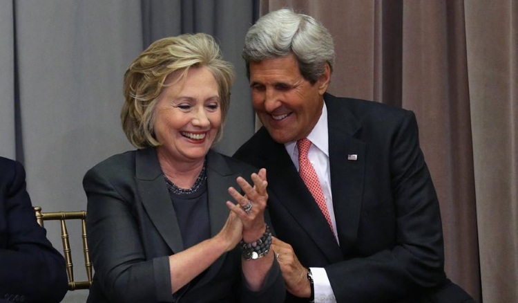 Hillary clinton and john kerry