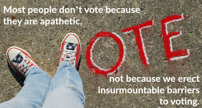 Insurmoutable barriers voting