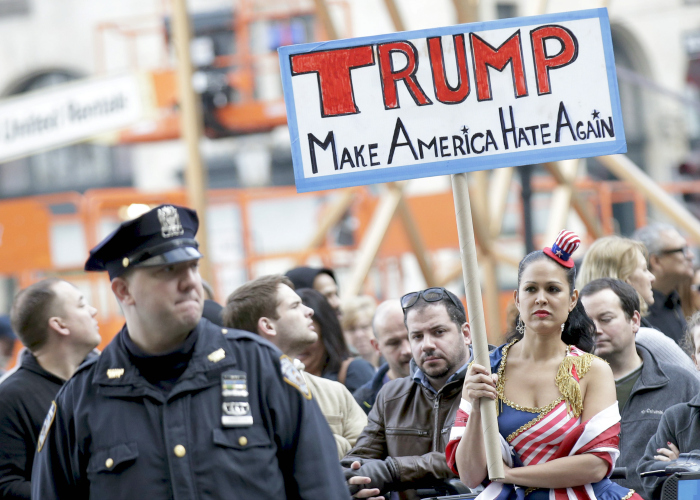 Trump protesters