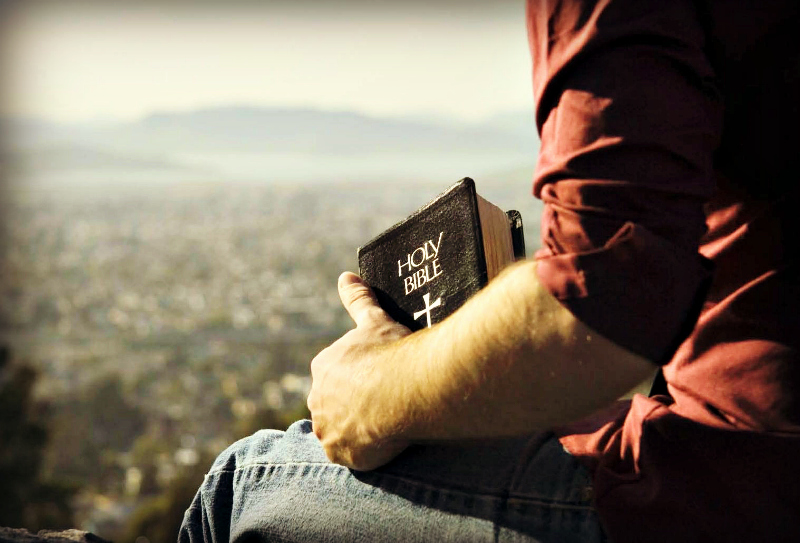 Man with bible