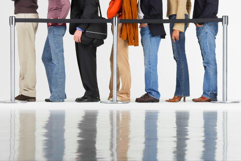 Standing in line