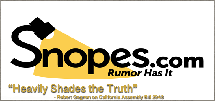 Snopes shades the truth