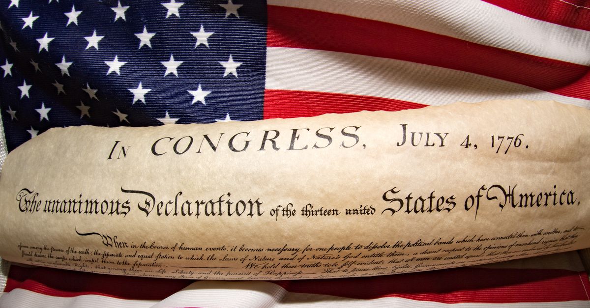 Declaration of independence flag