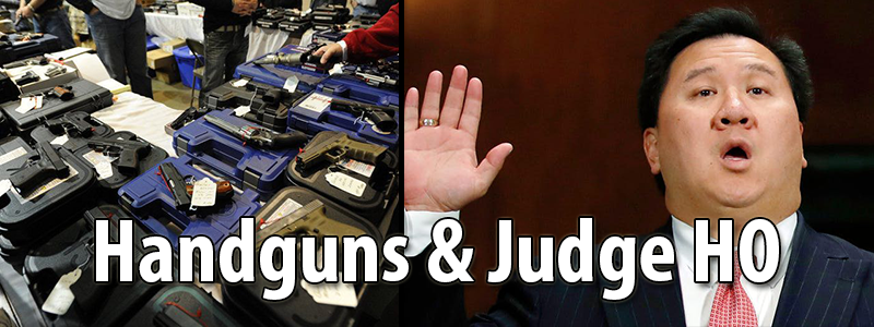 Handguns and judge ho