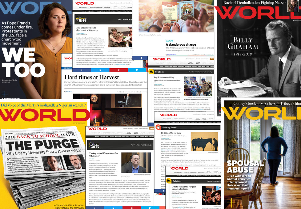 Top Articles for World Magazine