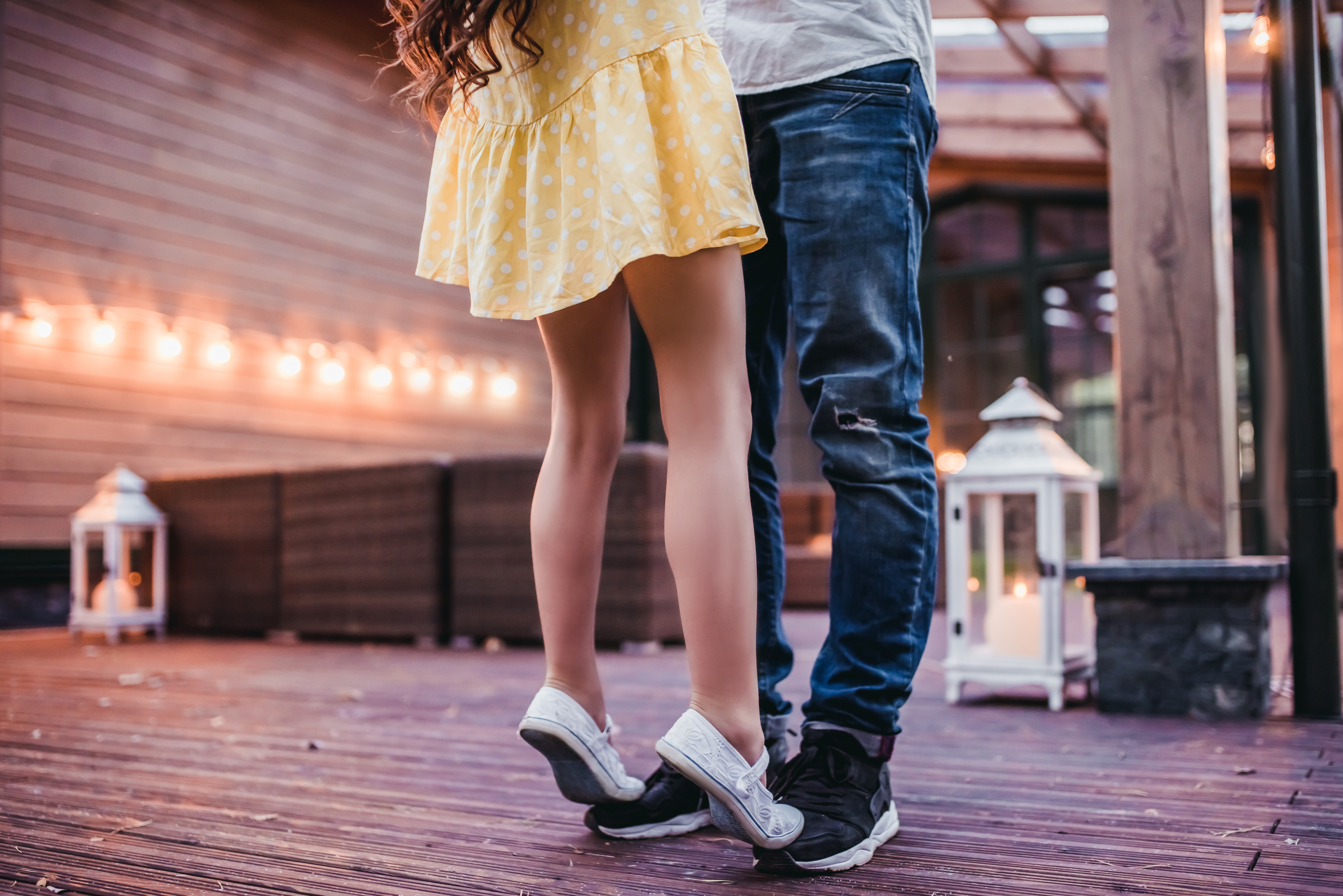 Dancing on daddys feet