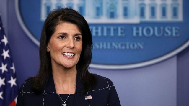 Nikki Haley and Trump Aides