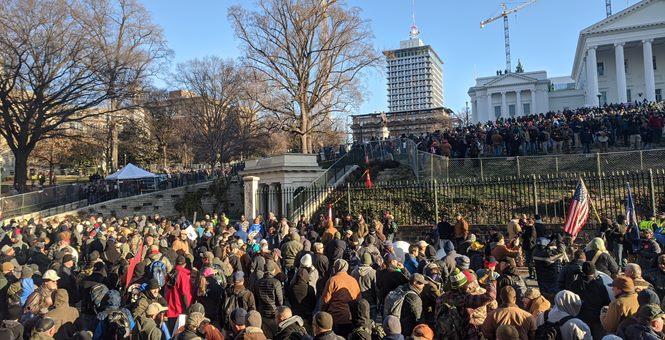 Coverage of Gun Protest