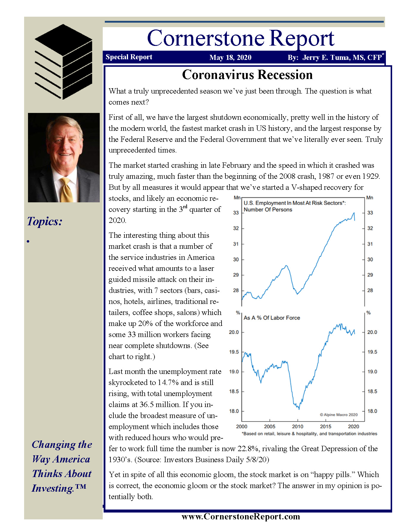 Coronavirus recession thumbnail