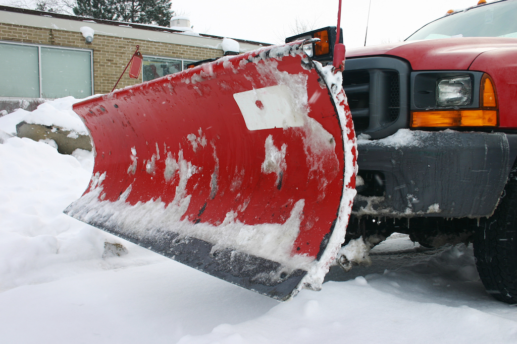 Big red snowplow 1