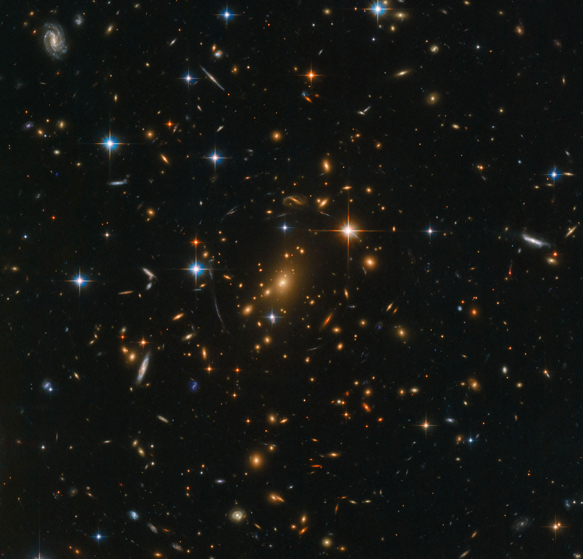 Spectacular hubble telescope image galaxies