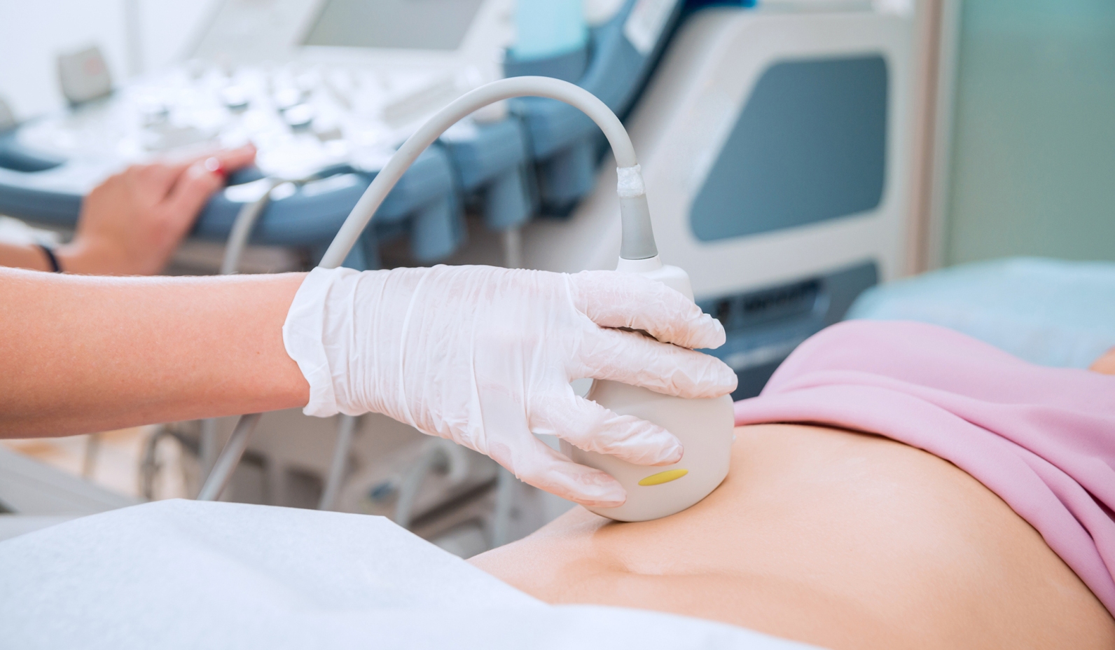 Ultrasound of relatively flat tummy