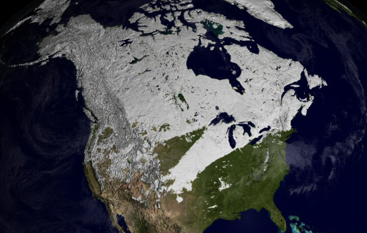 North american snow pack