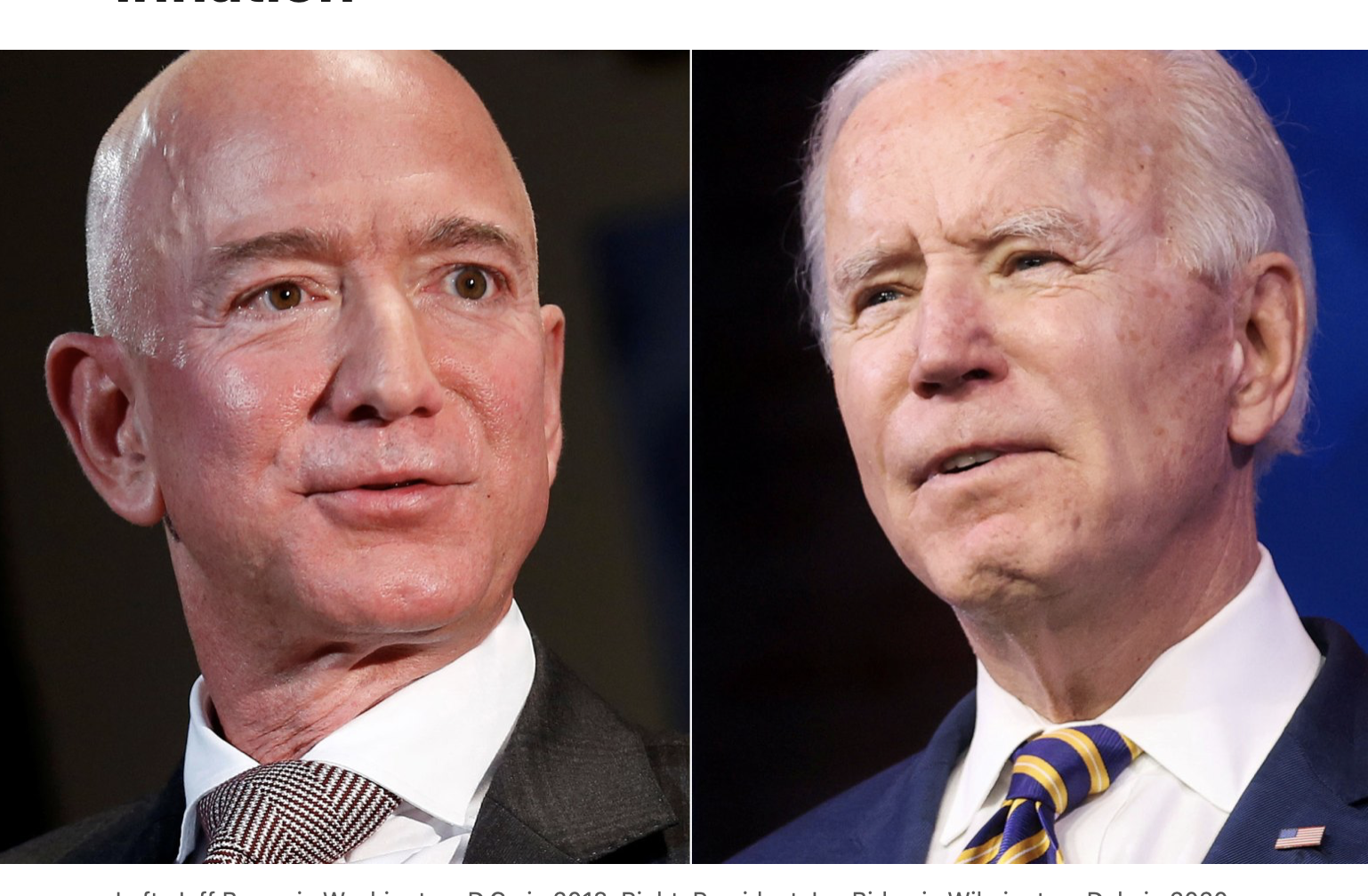 Bezos, Biden, and Inflation
