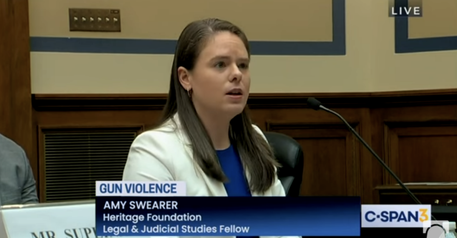 Amy swearer testifies before congress