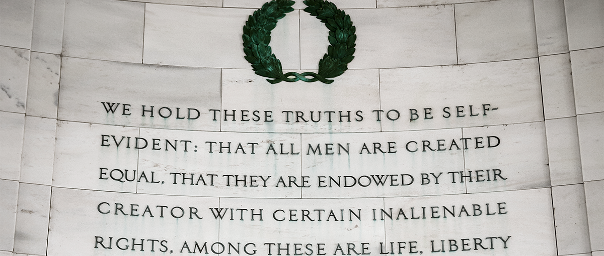 Quote inside jefferson memorial