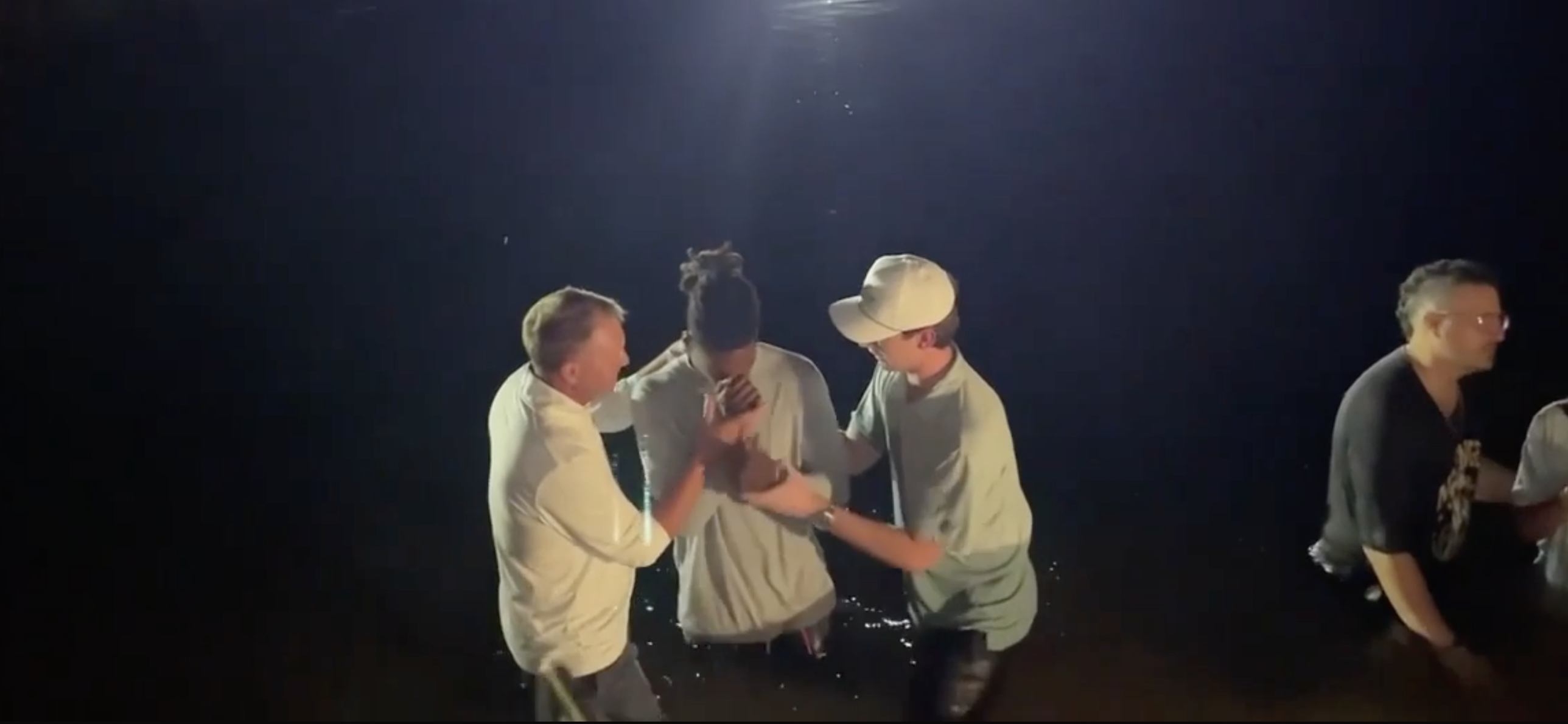 Auburn student gets baptized