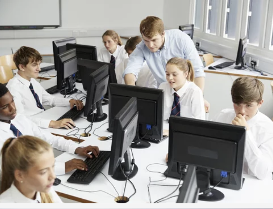 Private school computer class
